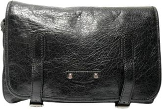 Balenciaga Pre-owned Cross Body Bags, female, Black, Size: ONE SIZE Pre-owned Vintage Shoulder Bag