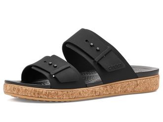 Crocs Brooklyn Buckle Low Low Womens Shoes Black 2 : 6 M, Synthetic