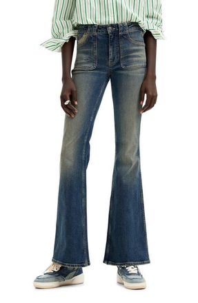 Desigual Danis Flare Jeans in Blue at Nordstrom, Size 38