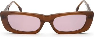 Marc Ellis Oversized Rechthoekige Zonnebril - Dames - Zonnebrillen - Bruin - ONE Size - Accessoires