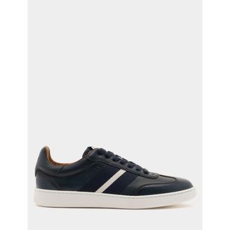 Bally Retro Crest Sneaker In Brushed Leather in Blue at Nordstrom, Size 39.5
