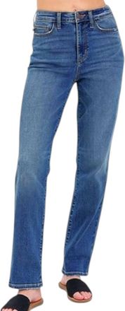Judy Blue High-Rise Straight Fit Jeans In Blue