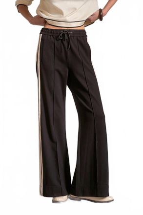 Elan Womens Lainey Track Pant In Black/natural