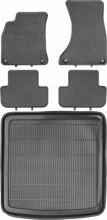 OEM Juego De Alfombrillas De Goma Para Coche Y Maletero Para Audi A4 B8 Kombi (2007-2015)