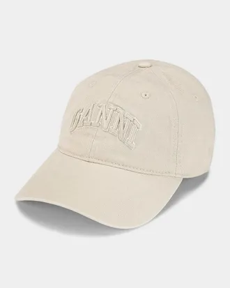 Ganni Washed Cotton Cotton Cap