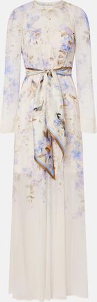 Zimmermann Luna belted floral maxi dress