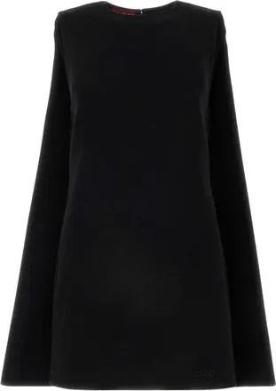 Gucci Black Light Wool Crepe Dress