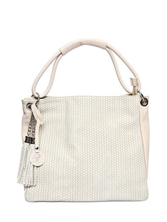 Luisa Vannini Beige Rundleer Tas