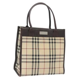 Burberry Pre-owned Nylon handbags - Dames - Vintage Handtas - Beige - ONE Size - Nylon - Vintage