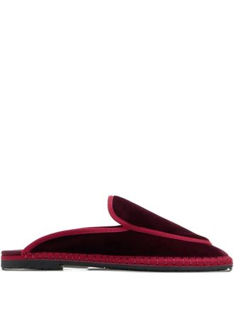 Flabelus Bruna piped bruna loafers - Red