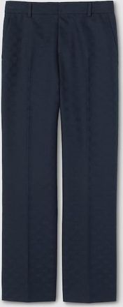 Gucci GG Cotton Gabardine Pants, Blue, Ready-to-wear