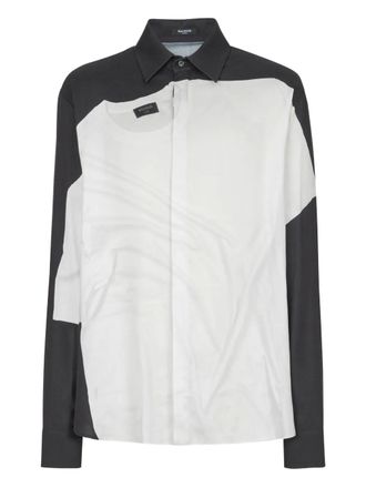 Balmain Popeline overhemd - Zwart