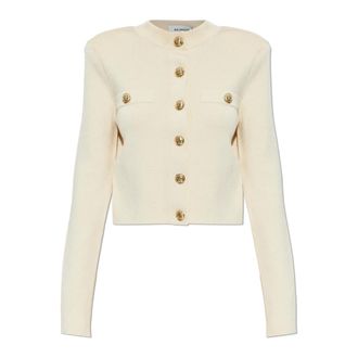 Balmain Cardigan con spalline - - Knitwear - Donna - Beige - XS
