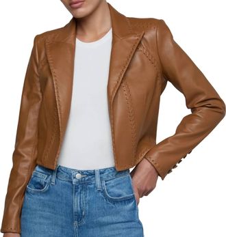 L'agence Dulcie Jacket In Soft Cognac