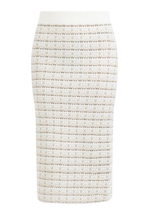 Faina gebreide rok Dames wit