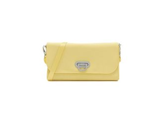 Baggallini Coastal Flip Lock Rfid Phone Wallet Crossbody Cross Body Womens Handbags Butter Yellow, Nylon