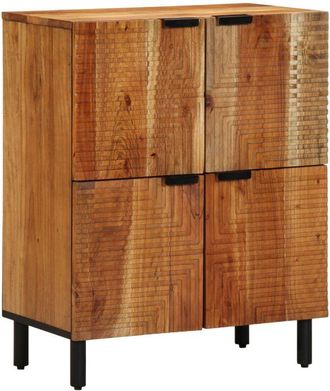 vidaXL Aparador Marrón 60 x 33 x 75 cm Madera maciza de Acacia Vidaxl