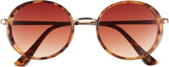 Vince Camuto 50mm Gradient Round Sunglasses in Tortoise at Nordstrom Rack