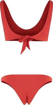 Lido Womens Ottantauno Bandeau Bikini Top Red Polyamide Bikinis