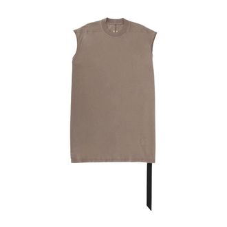 Rick Owens Tarp Tee - Heren - Tops - Grijs - Maat: L Katoen