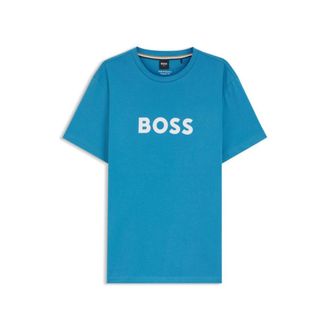 BOSS Cotton jersey T-shirt with logo print