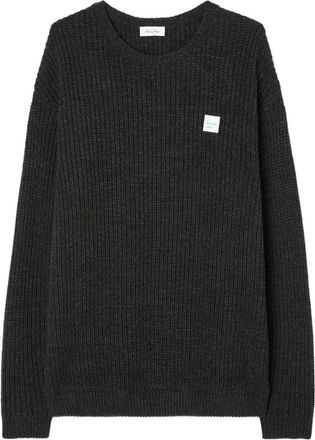 American Vintage Maglione con applicazione - Grigio