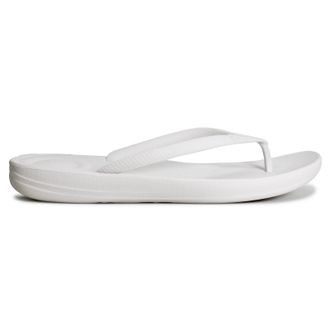 FitFlop Iqushion Rubber Womens Flats Sandals - Urban White - Size:UK 6.5