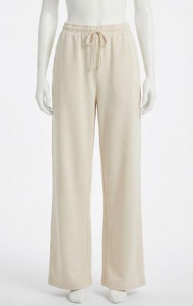 Z Supply Downtown Wide Leg Sweatpants In Cloud