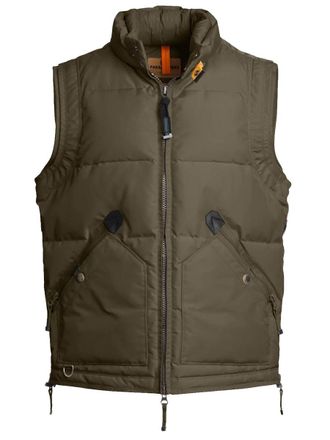 Parajumpers Green Padded High Collar Vest