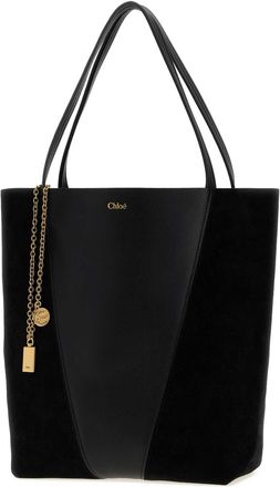 Chlo&eacute; Leather Tote Bag - Black