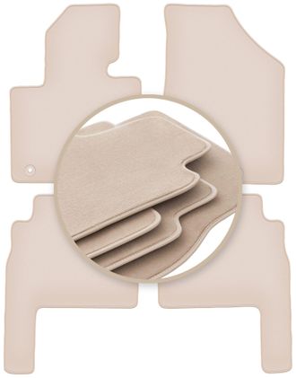 OEM Alfombrillas Beige Premium Para Kia Sorento Ii Suv 2009-2015