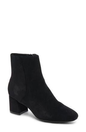 Blondo Etana Waterproof Block Heel Bootie in Black Sued at Nordstrom Rack, Size 5.5