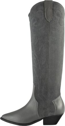 L37 Unieke stijlvolle schoenen en accessoires - Dames - Cowboylaarzen - Grijs - 36 EU - Schoenen