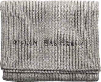 Ruslan Baginskiy Merino wollen sjaal - Dames - Accessoires - Grijs - Maat: ONE Size Wol