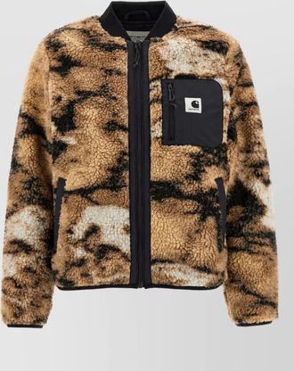 Carhartt Work in Progress patterned quilted fleece jacket