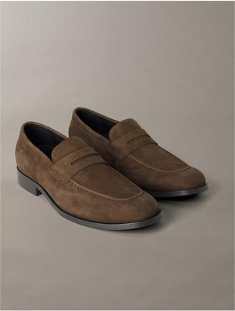 Calvin Klein Mens Mens Gerne Dress Loafer - Brown - 10.5