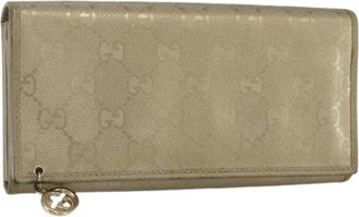 Gucci Pre-owned Wallets, female, Beige, Size: ONE SIZE Pre-owned Plastic Wallet