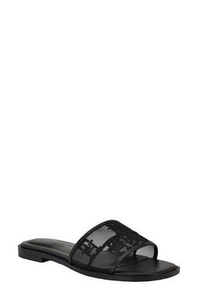 Tommy Hilfiger Tesia Slide Sandal in Black/Black at Nordstrom Rack, Size 7