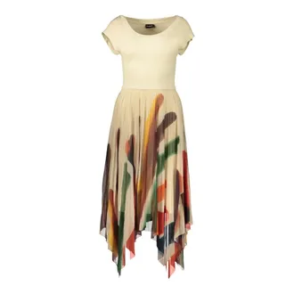 Desigual Dames, Jurken, Veelkleurig, Maat: XS Viscose