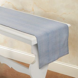 Sustainable Threads Ecoloom Handwoven Cotton Table Runner in Juniper Berry at Nordstrom