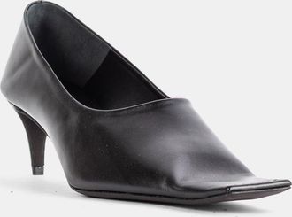 Khaite Womens Escarpins Marlene Pump 50 En Cuir Noir Black Pumps High Heel Shoes