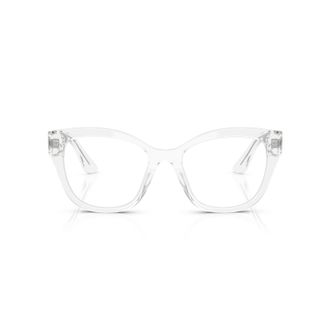 Miu Miu 0mu 05xv Transparent Acetate Cat-Eye Eyeglasses