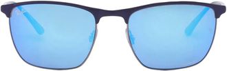 Ray-Ban Blue Chromance Square Unisex Sunglasses RB3686 92044L 57