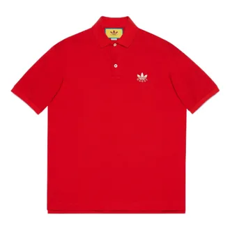 Gucci x adidas Cotton Piquet Polo Red 700497-XJEL0-6290