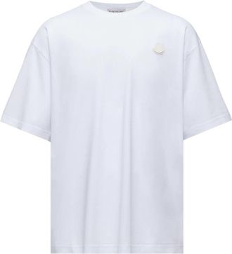 Moncler T-Shirt - Heren - T-shirts - Wit - XS - Katoen - Tops