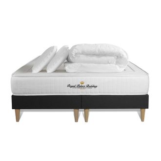 Royal Palace Bedding Pack Colch&oacute;n Negro Espuma Viscoel&aacute;stica 2x90x200