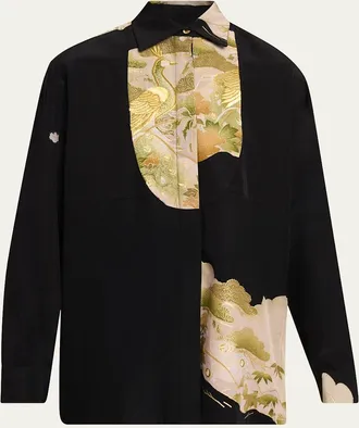 Rianna + Nina One-Of-A-Kind Silk Shirt Blouse