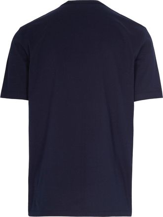 HUGO BOSS Mens T-Shirt Crew Neck Dark Blue Cotton T-Shirts And Polos