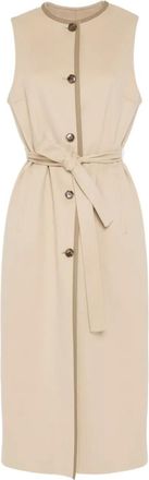 Yves Salomon Gilet con cintura - Toni neutri