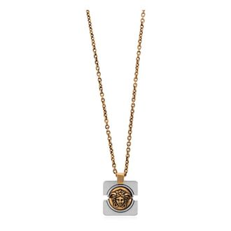 Versace Necklaces, female, Gray, Size: ONE SIZE Pendant Necklace